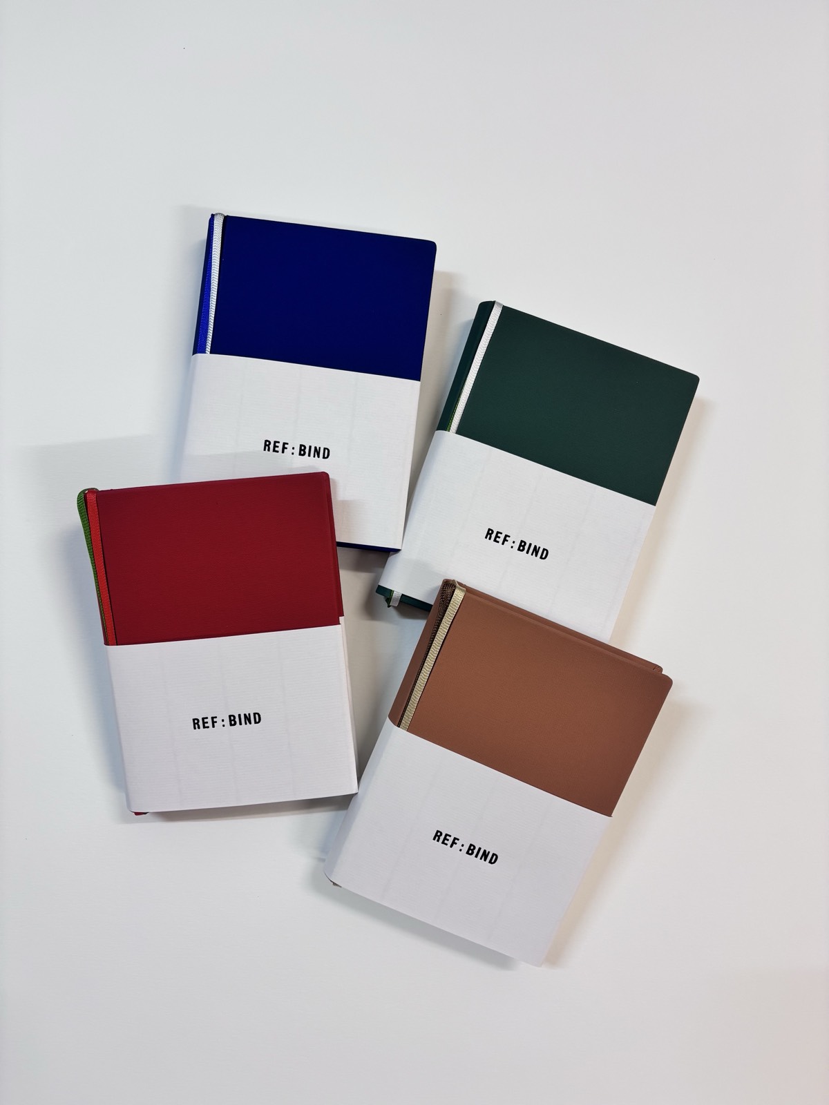 Carnets REF:BIND en toile colorée – Page à Page